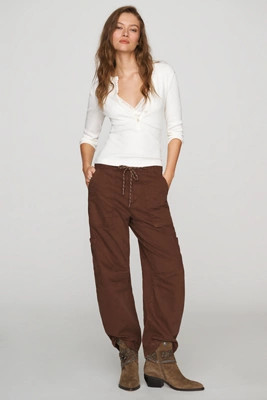 Pistola Sabrina 100% Cotton Curved Utility Pants | Anthropologie (US)