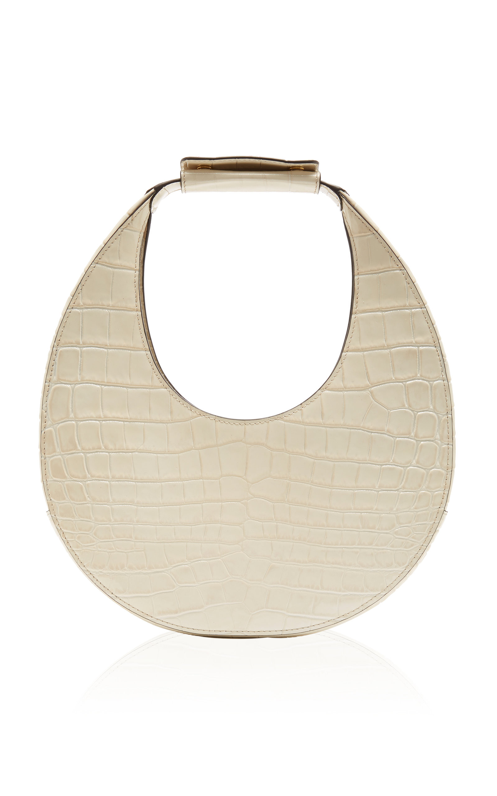 Staud Moon Croc-Effect Leather Top Handle Bag | Moda Operandi Global