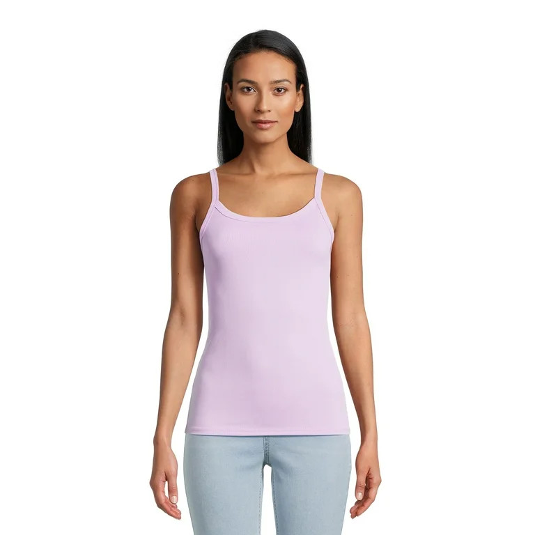 No Boundaries Juniors Rib Cami Top, Available 1-Pack, 5-Pack | Walmart (US)