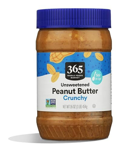 365 by Whole Foods Market, Peanut Butter Crunchy, Stir and Enjoy, 16 Ounce | Amazon (US)