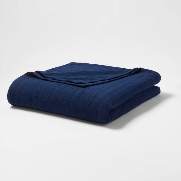Textured Stripe 100% Cotton Bed Blanket - Threshold™ | Target