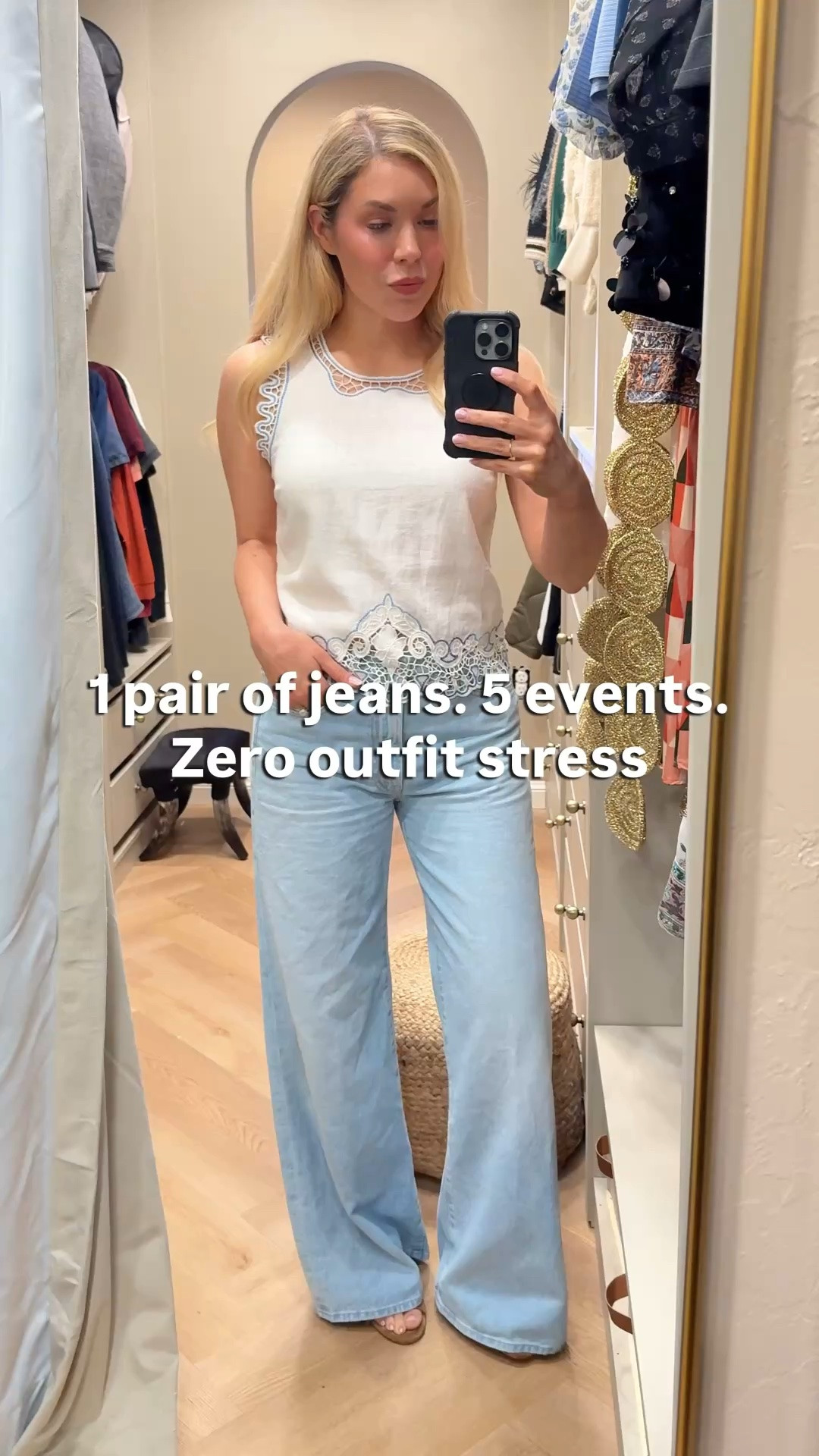 Summer jeans 
Mother jeans 
Fit TTS

#LTKdayinmylife #LTKgrwm #LTKootd