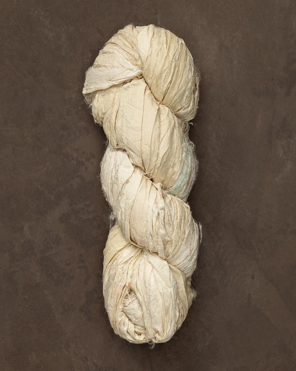 Ivory Recycled Torn Silk Ribbon | McGee & Co.