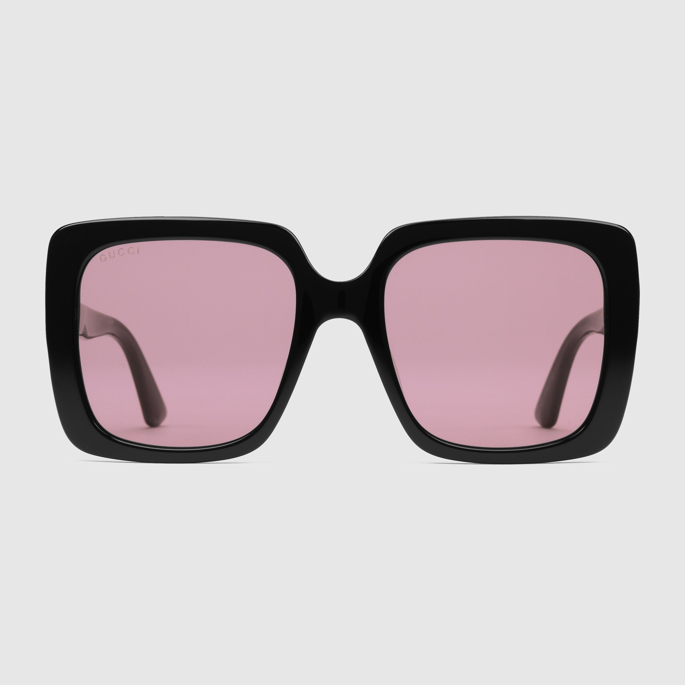Sonnenbrille mit rechteckigem Rahmen aus Acetat | Gucci (EU)