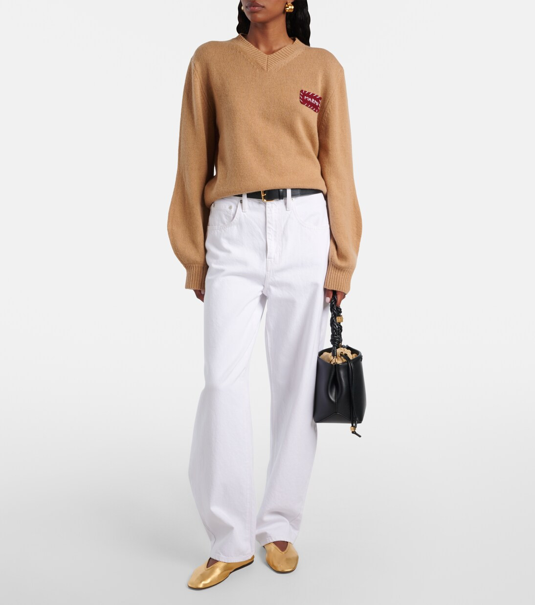 Patch-appliqué cashmere sweater | Mytheresa (UK)