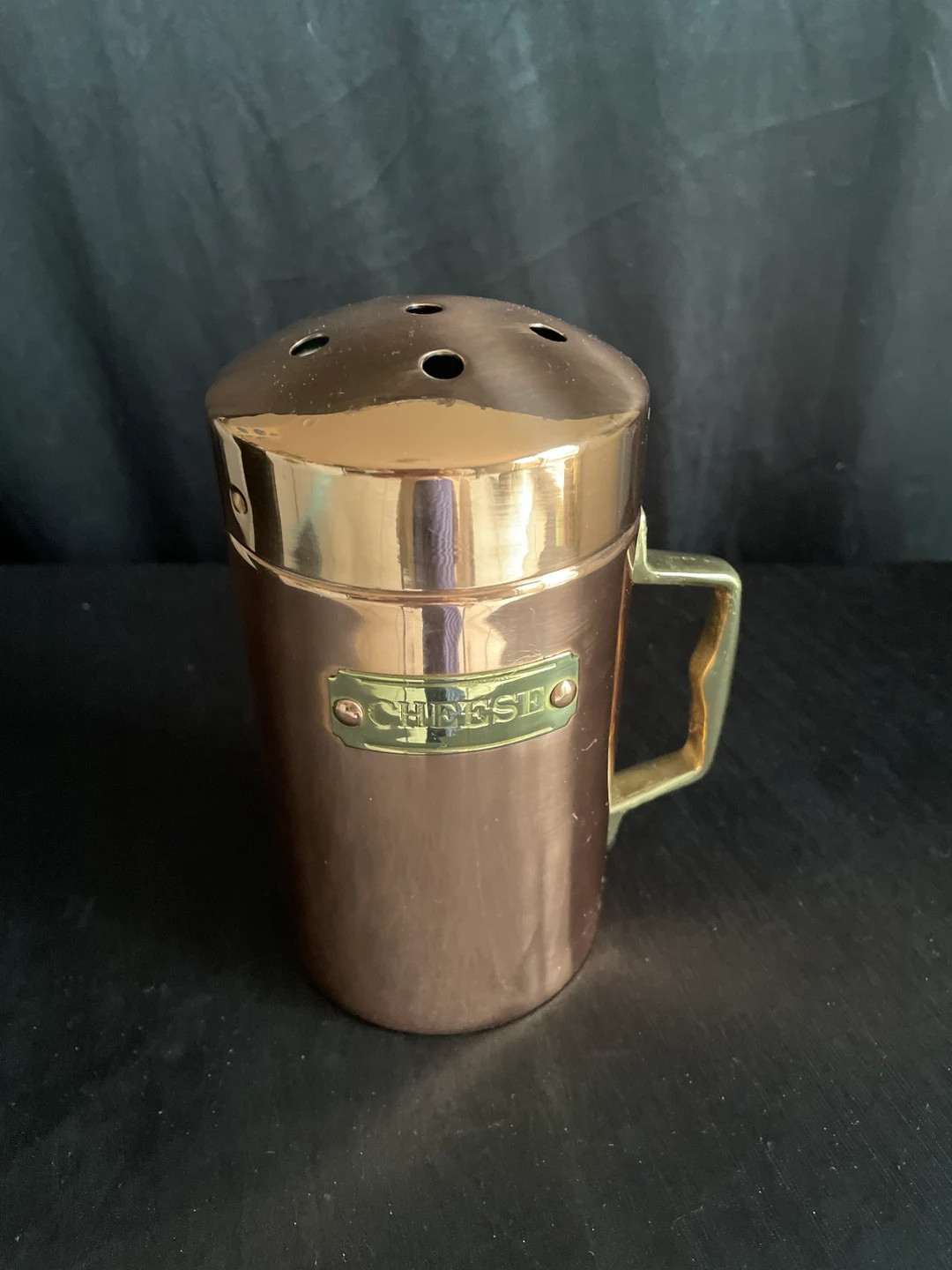 Copper Cheese Shaker Handled , Forged, Brass , Solid Copper - Etsy | Etsy (US)