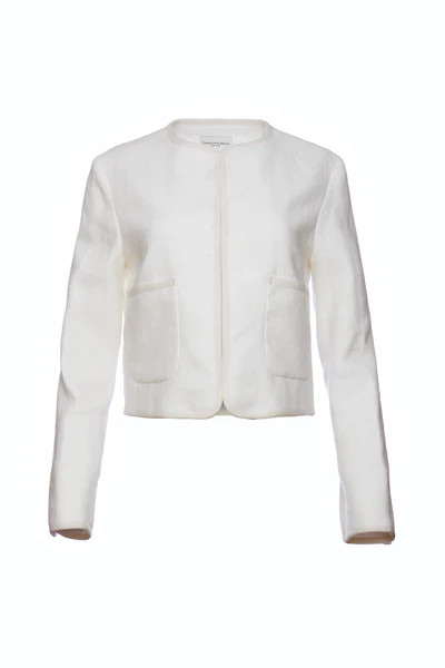 Crescent Blazer - White | Charlotte Brody