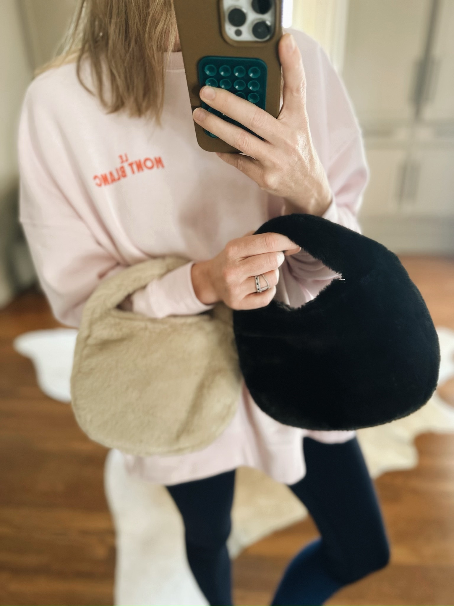 $15 fur bags in both tan and black - perfect to elevate your winter look! Love these.

#TargetPartner #ad #targetstyle #target @target @TargetStyle

#LTKHoliday #LTKStyleTip #LTKFindsUnder50