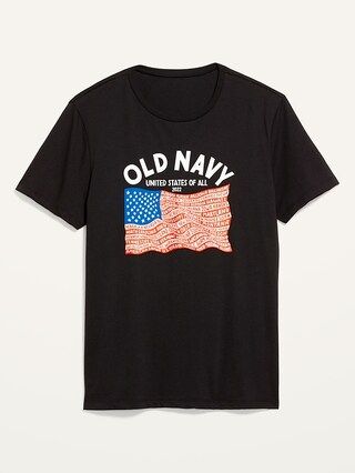 2022 "United States of All" Flag Graphic T-Shirt for Men | Old Navy (US)