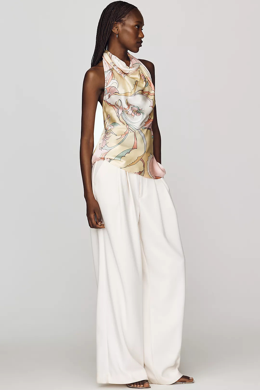Maeve Silken Cowl Neck Top | Anthropologie (US)