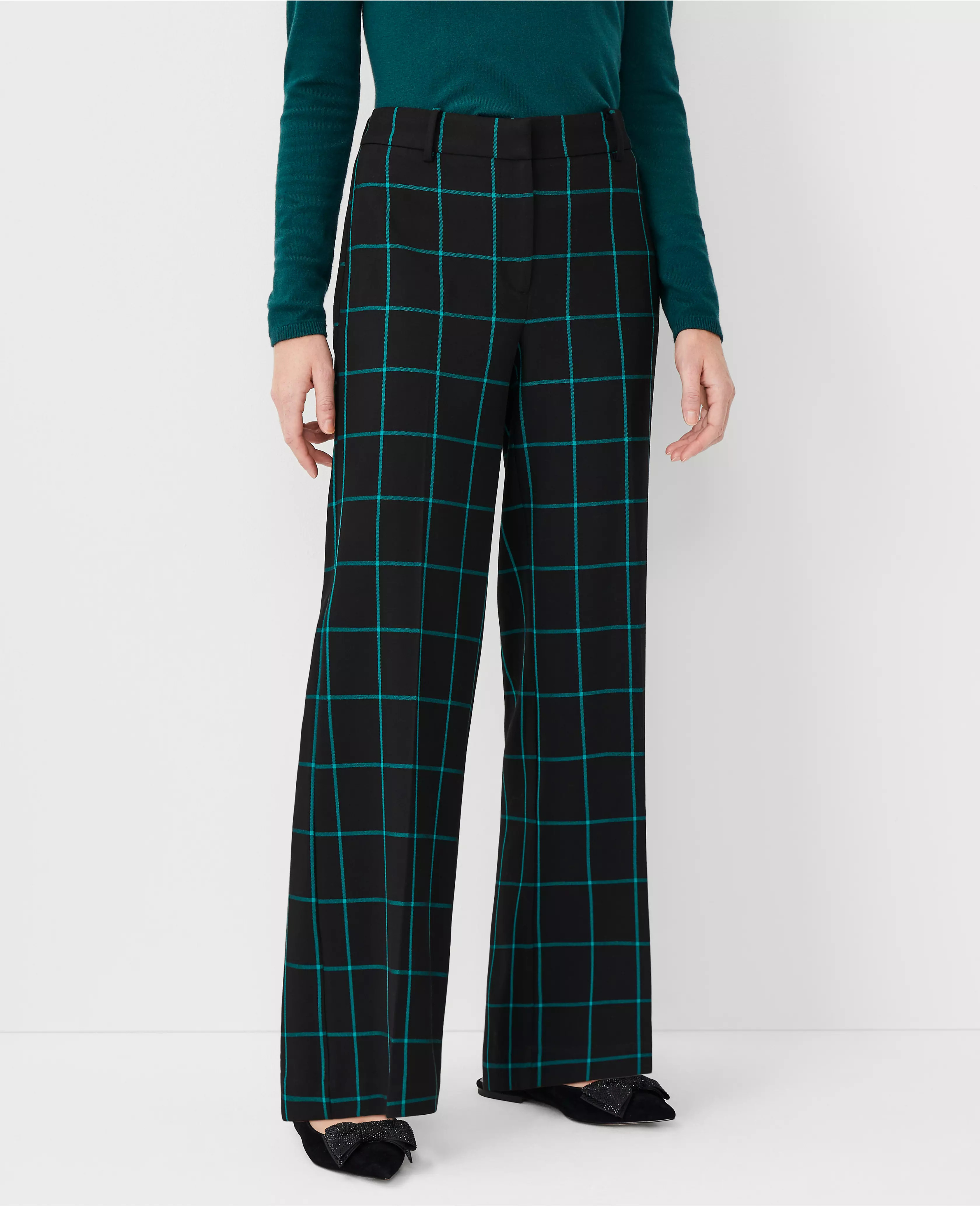 The Wide Leg Pant in Windowpane | Ann Taylor (US)