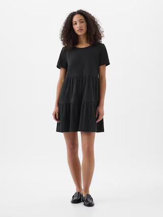 ForeverSoft Relaxed Tiered Mini Dress | Gap Factory