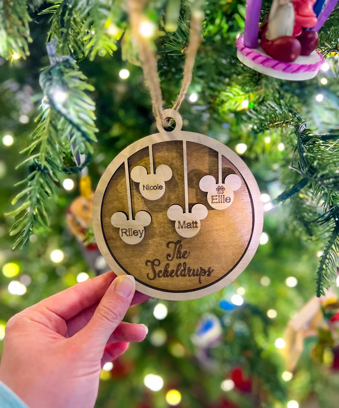 Custom Mouse Christmas Ornament - Etsy | Etsy (US)