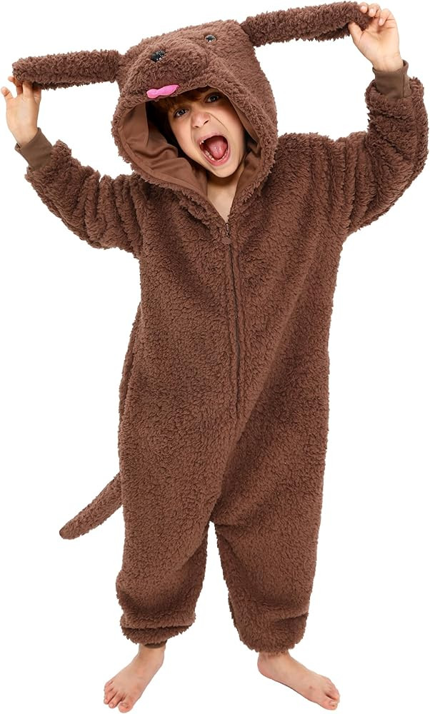 Kids & Teens Poodle Dog Onesie Costume Puppy Dog Halloween Costume Cosplay Costume Christmas Gift... | Amazon (US)