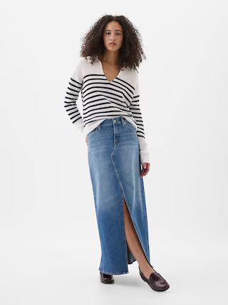 Denim Maxi Skirt | Gap Factory