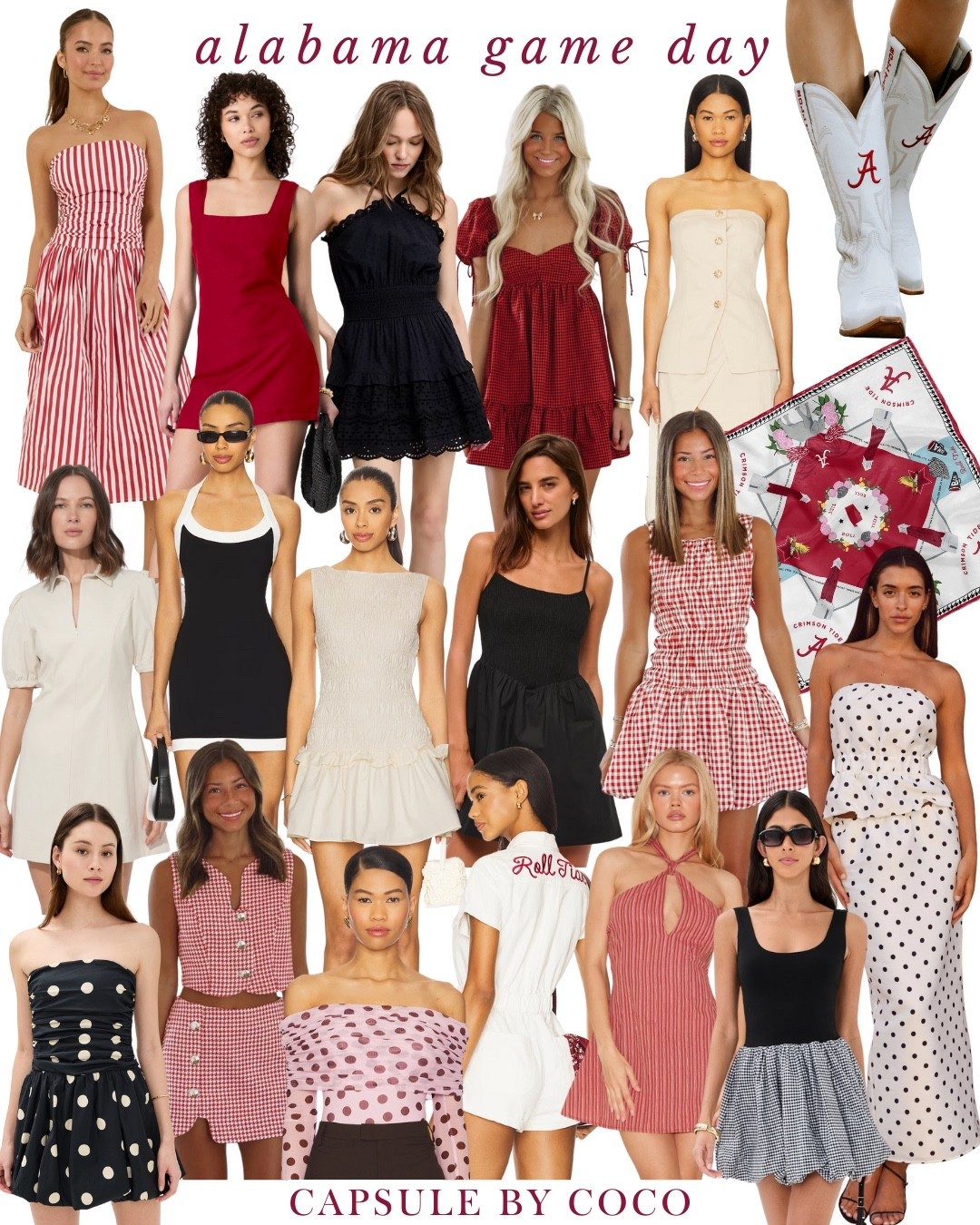 ALABAMA GAME DAY 🏈 

Alabama, University of Alabama, Tuscaloosa Alabama, Roll Tide, Crimson Tide, Alabama game day, Alabama gameday, Alabama game day outfit, Alabama gameday outfit, tailgating, college, fraternity, sorority, sorority outfit, sorority recruitment, sorority rush, Bama rush, SEC, football, tailgate, tailgating, Alabama outfit, Delta Gamma, DG, DeeGee, Kappa Kappa Gamma, KKG, Kappa Delta, KD, Tri Delta, DDD, Phi Mu, Chi Omega, Chi O, Alpha Chi Omega, Pi Beta Phi, Pi Phi, Alpha Delta Pi, ADPi, Alpha Phi, Sigma Kappa, Kappa Alpha Theta, Zeta Tau Alpha, Gamma Phi Beta, mini dress, mini dresses, crimson dress, crimson mini dress, black dress, black mini dress, white dress, white mini dress, mini dress, Capsule By CoCo

#LTKU #LTKSeasonal #LTKStyleTip