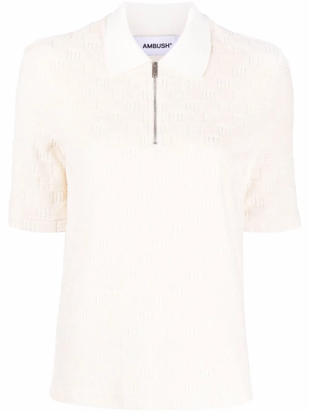 monogram half-zip polo shirt | Farfetch Global