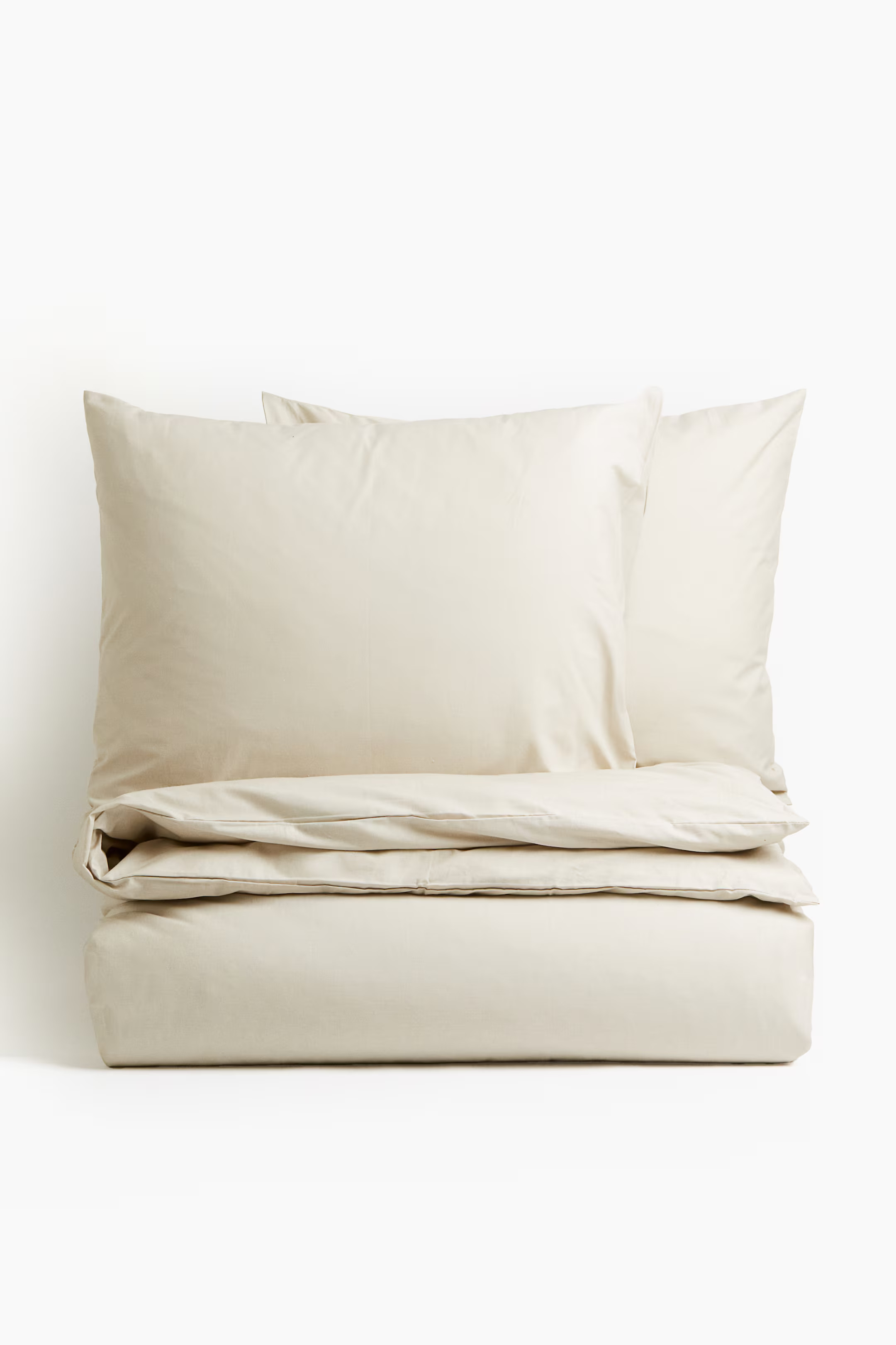 Cotton King/Queen Duvet Cover Set - Light beige - Home All | H&M US | H&M (US + CA)