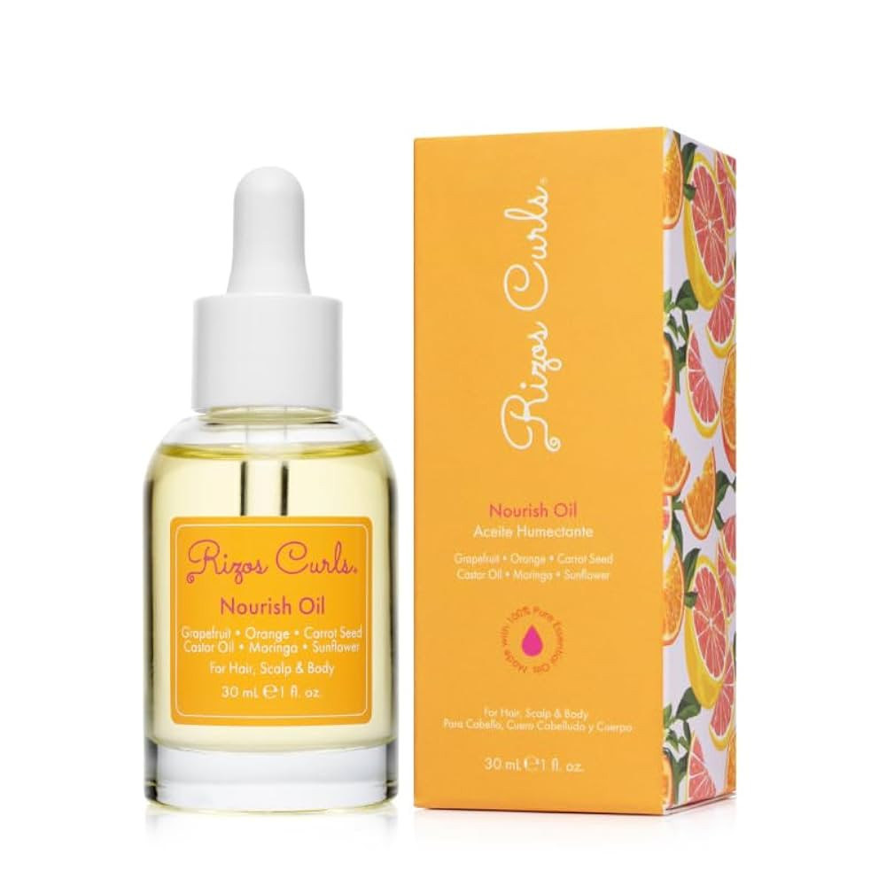 Rizos Curls Nourish Oil Strength & Frizz Control - Improve Split Ends & Repair Dry Brittle Hair S... | Amazon (US)