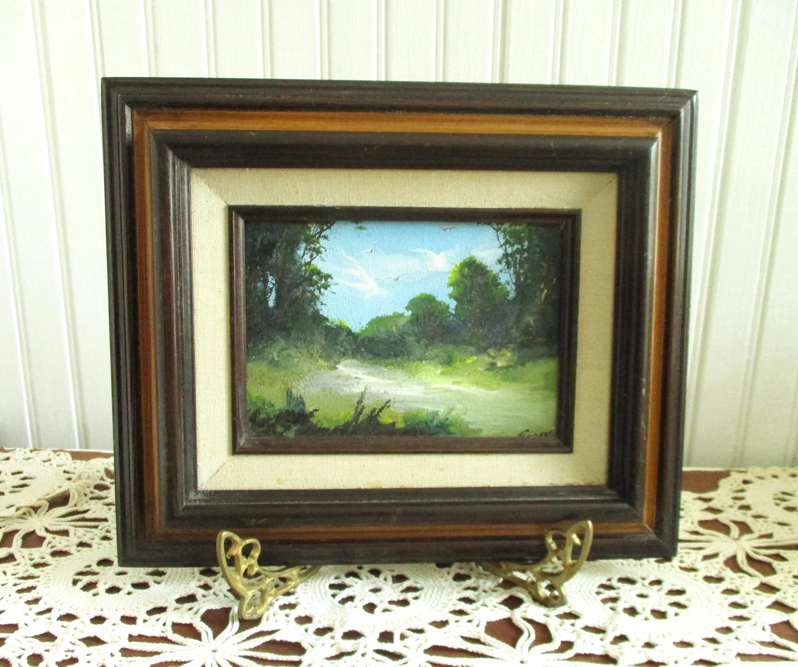 Small Elegantly Framed Horizontal Landscape Painting - Etsy | Etsy (US)