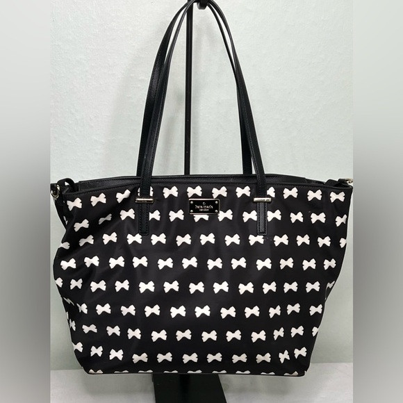 KATE SPADE WILSON ROAD WHITE BOW LARGE  TOTE | Poshmark