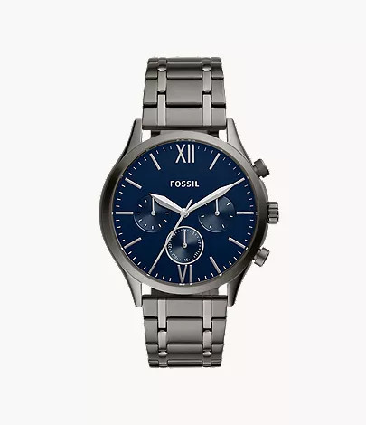 Fenmore Multifunction Smoke Stainless Steel Watch | Fossil (US)
