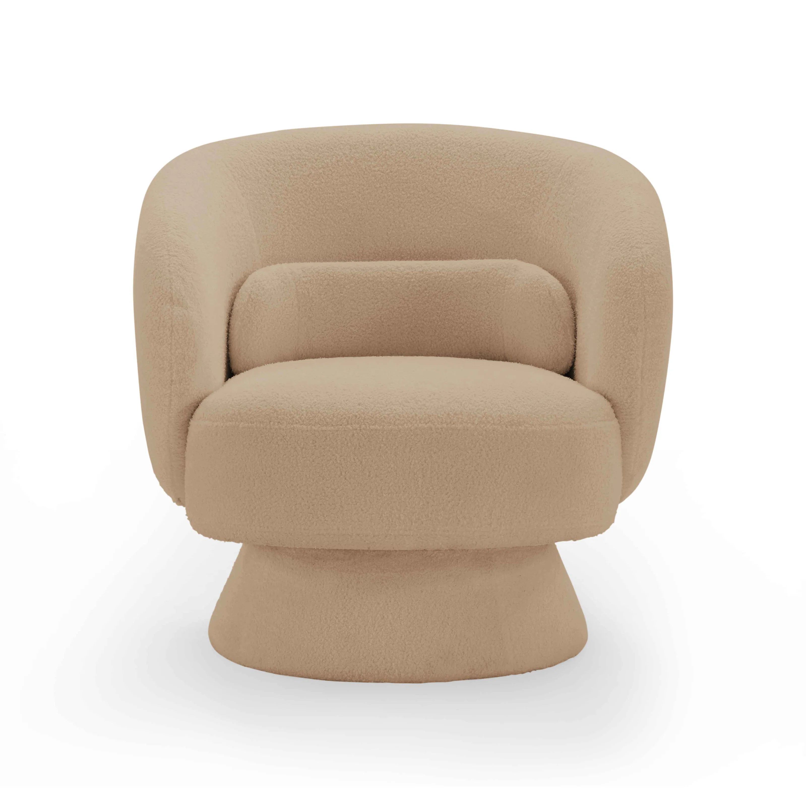 Saboor Upholstered Swivel Barrel Chair | Wayfair North America