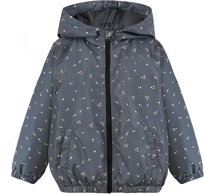 SUNDAY ROSE Boys Girls Rain Jackets Lightweight Waterproof Hooded Raincoats Windbreakers for Kids | Amazon (US)