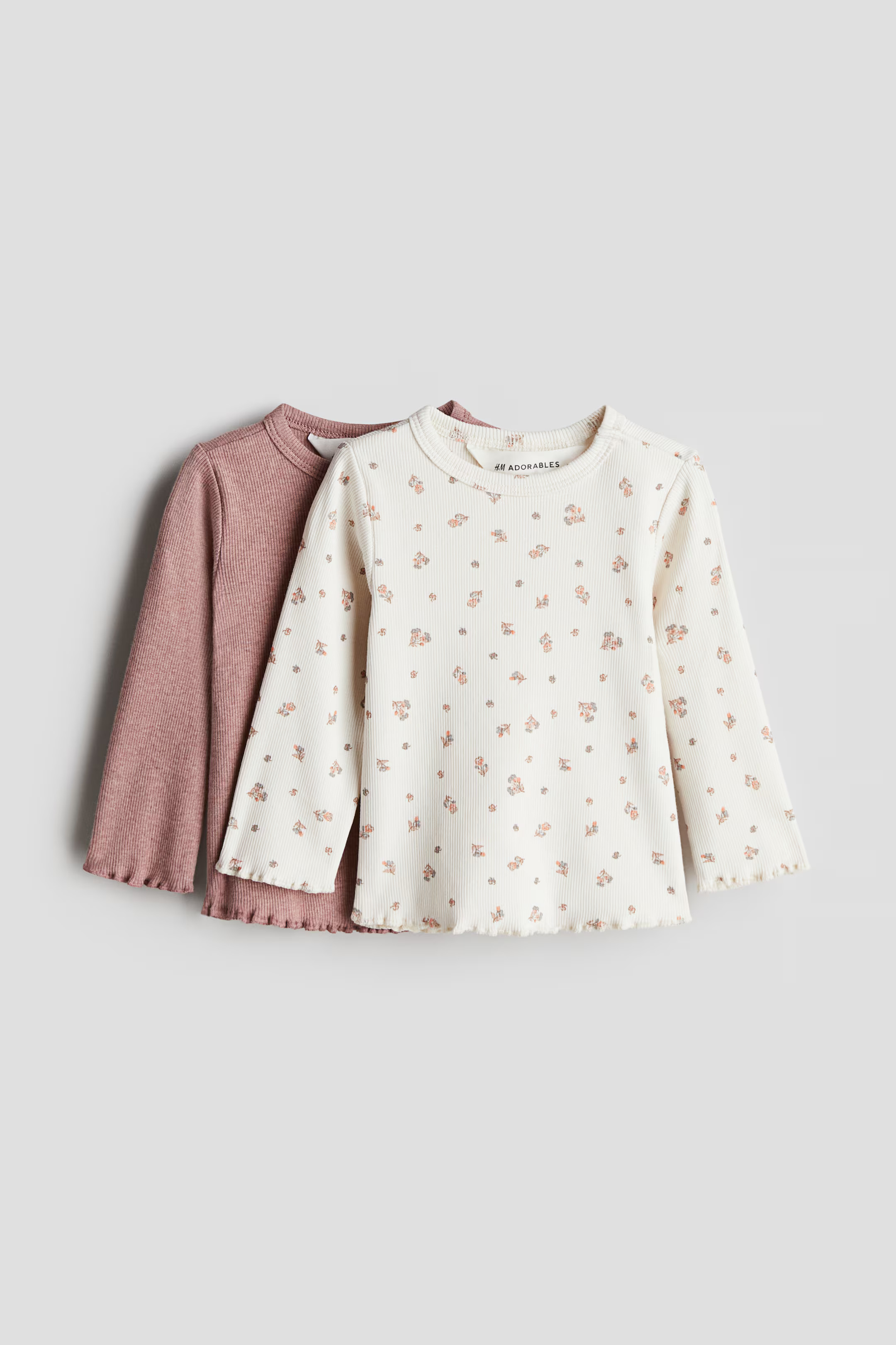 2-pack Ribbed Cotton Tops | H&M (US + CA)