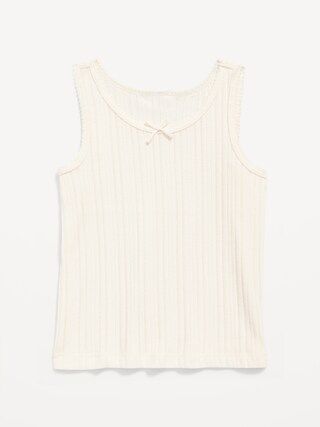 Pointelle-Knit Tank Top for Toddler Girls | Old Navy (US)