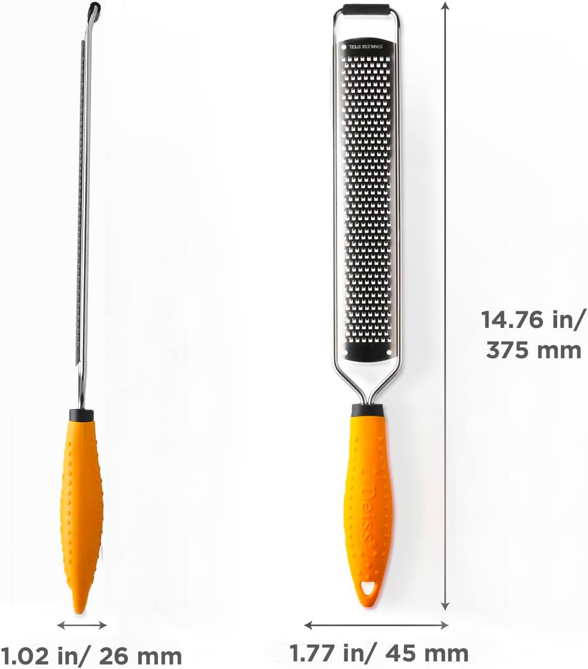 Deiss PRO Lemon Zester & Heavy Duty Cheese Grater & Vegetable Grater — Parmesan Cheese Lemon, G... | Amazon (US)