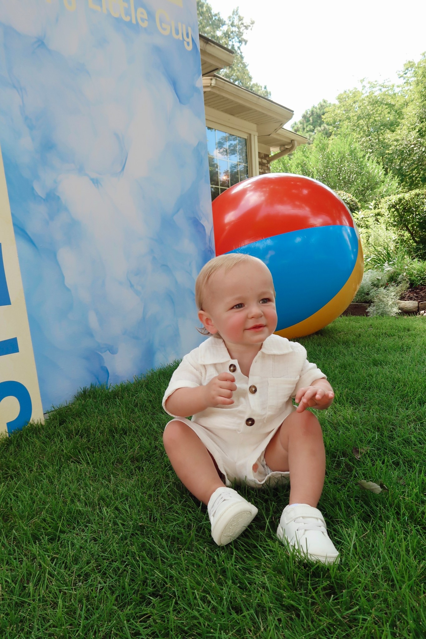 Birthday boy is ONE! Linking his Birthday party outfit - white linen matching set, great material! He’s wearing size 12 months 

#LTKKids #LTKBaby #LTKFindsUnder50