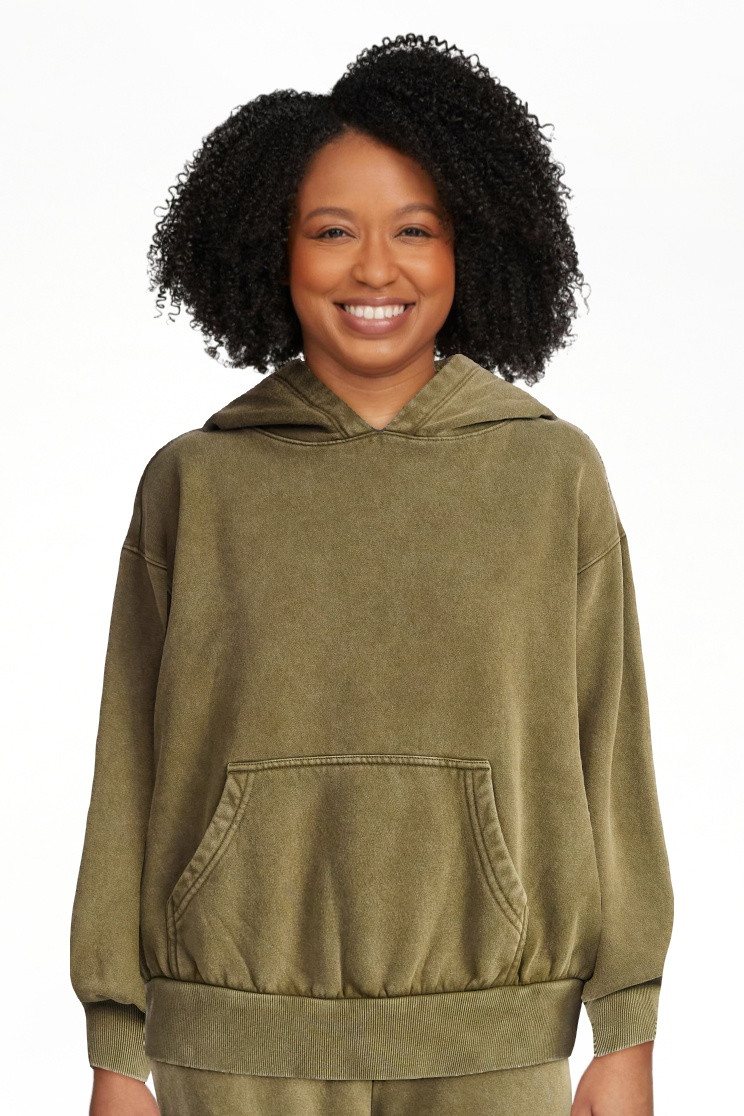 Scoop Women's and Women's Plus Mineral Wash Oversized Hoodie, Sizes XS-4X | Walmart (US)