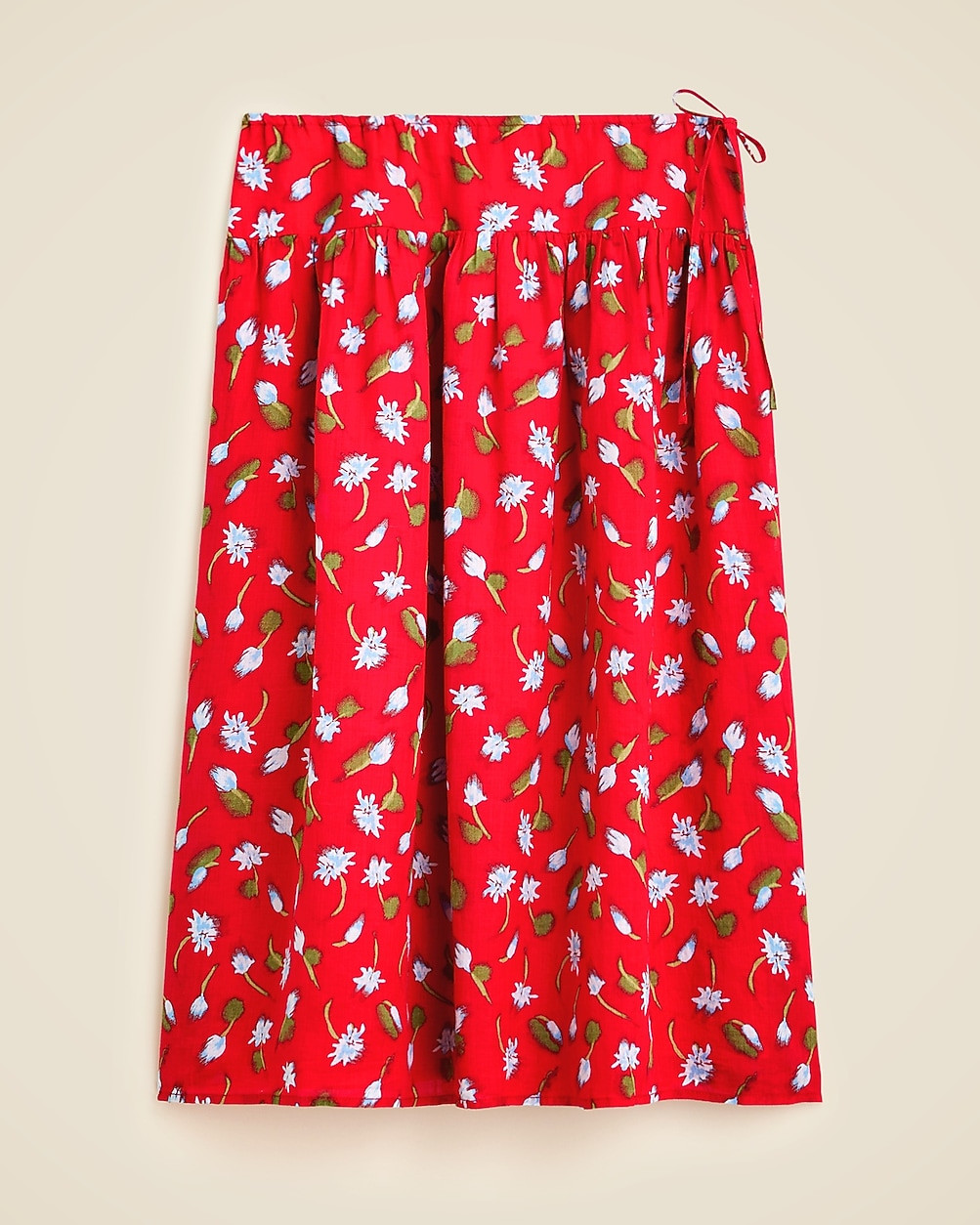 Side-tie skirt in ramie | J. Crew US