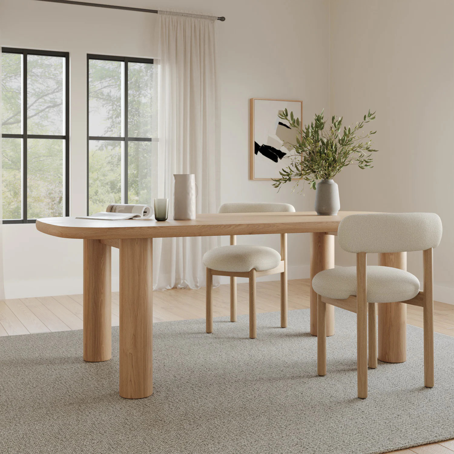Adel 82.5" Dining Table - White Oak | Article