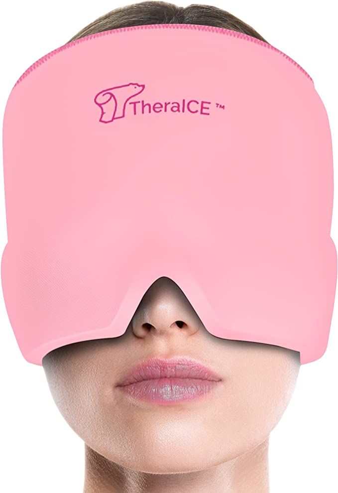 TheraICE Rx Form Fitting Gel Ice Headache / Migraine Relief Hat, Cold Therapy Migraine Relief Mas... | Amazon (US)