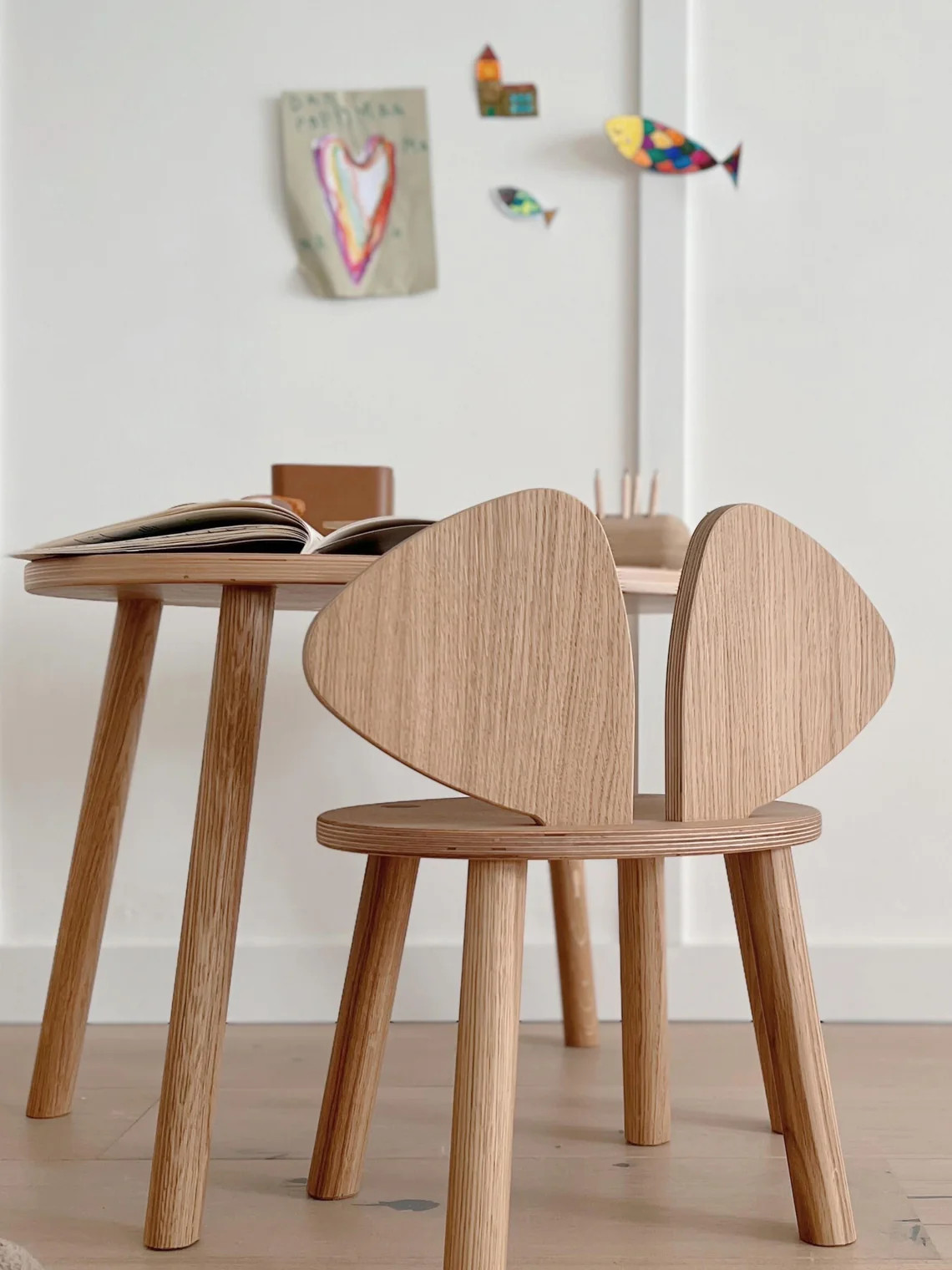 Chaise en bois pour enfant Mouse | Westwing EU