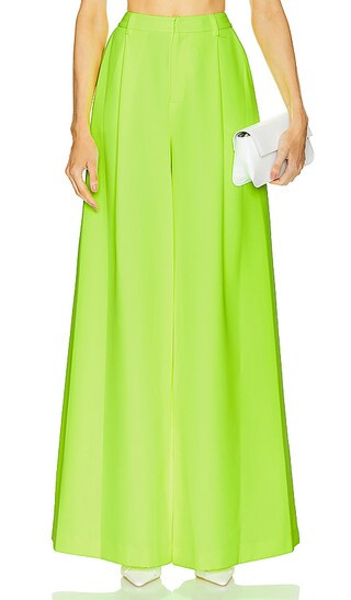 Caspian Wide Leg Pant in Neon Citrus | Revolve Clothing (Global)