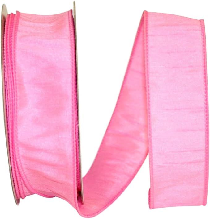 Reliant Ribbon Double Face Satin - Dfs Ribbon, 1-1/2 Inch X 20 Yards, Pink | Amazon (US)