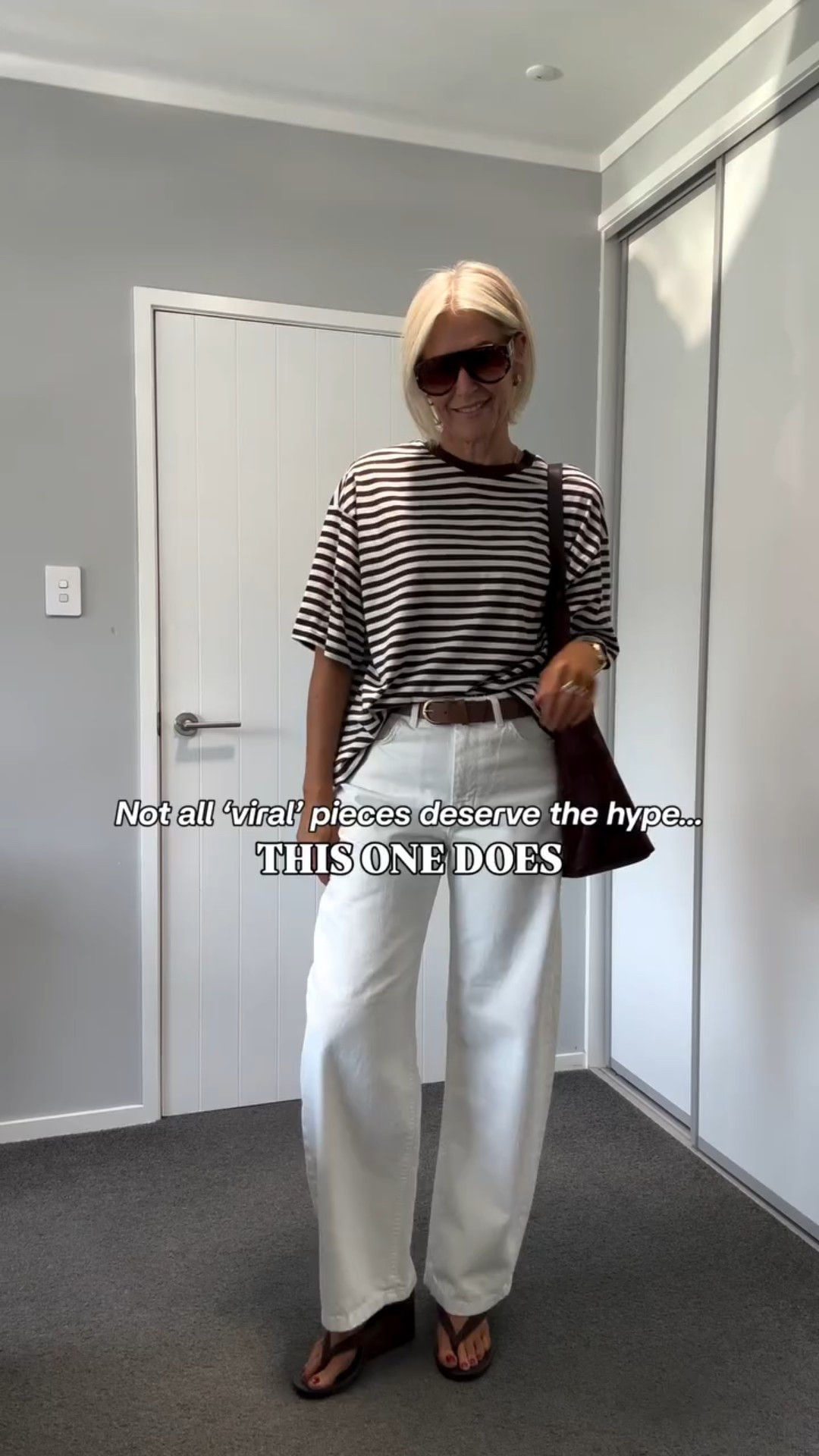 I have a Kmart tee and Zara barrels which I can’t link here - but here are some alternatives ❤️

This @kmart.nz stripe tee is 100% cotton, feels great on, and pairs so well with whites and browns 🤎 Such an easy, affordable way to add a modern look to your wardrobe without spending a fortune. 

I sized up to a 14 for a more relaxed fit.
(Currently showing out of stock online in NZ 👀 hopefully it’s back soon!)

👉🏻 Would you wear it loose or tucked?

Also wearing:
Zara barrel pants (they just sold out)
Kmart belt (old)
Glassons NZ tote (no longer available)
@numberoneshoesandhannahs pulp Jett wedges (ambassador) 

#kmart #stripetee #croptee #kmartfashion