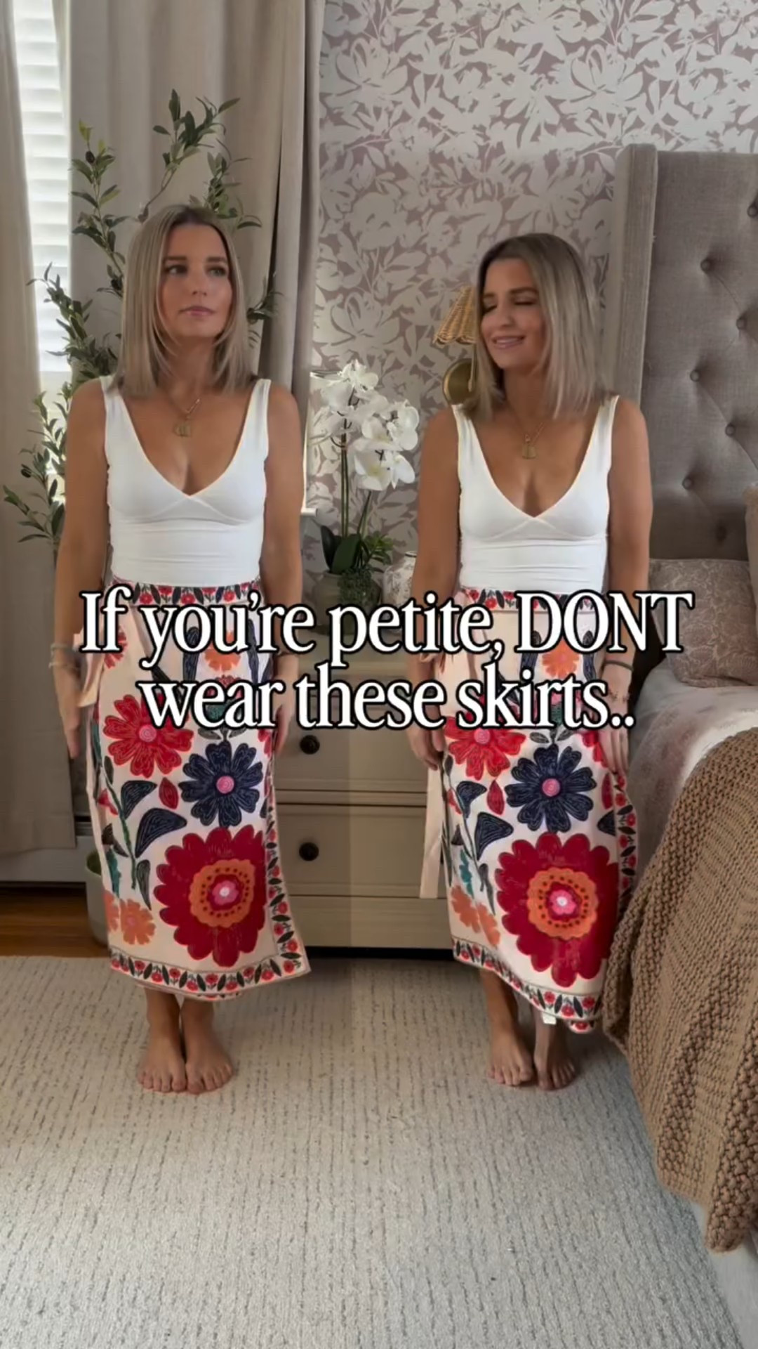 New favorite skirt loading… 💕 💐 

Comment SKIRT for a 🔗! 

#petiteskirt #petitestyling #stylingtips #styleinspo styling spring #grwm outfitinspo ootd prespring skirt trendy petite