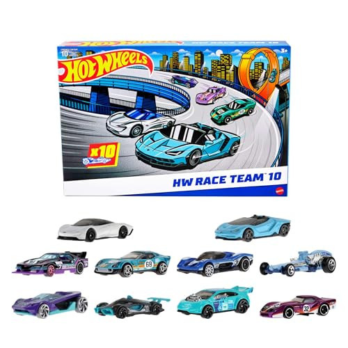 Hot Wheels 10-Pack of Toy Race Cars, Includes 1:64 Scale Corvette, Lamborghini, McLaren Originals (Amazon Exclusive) | Amazon (US)
