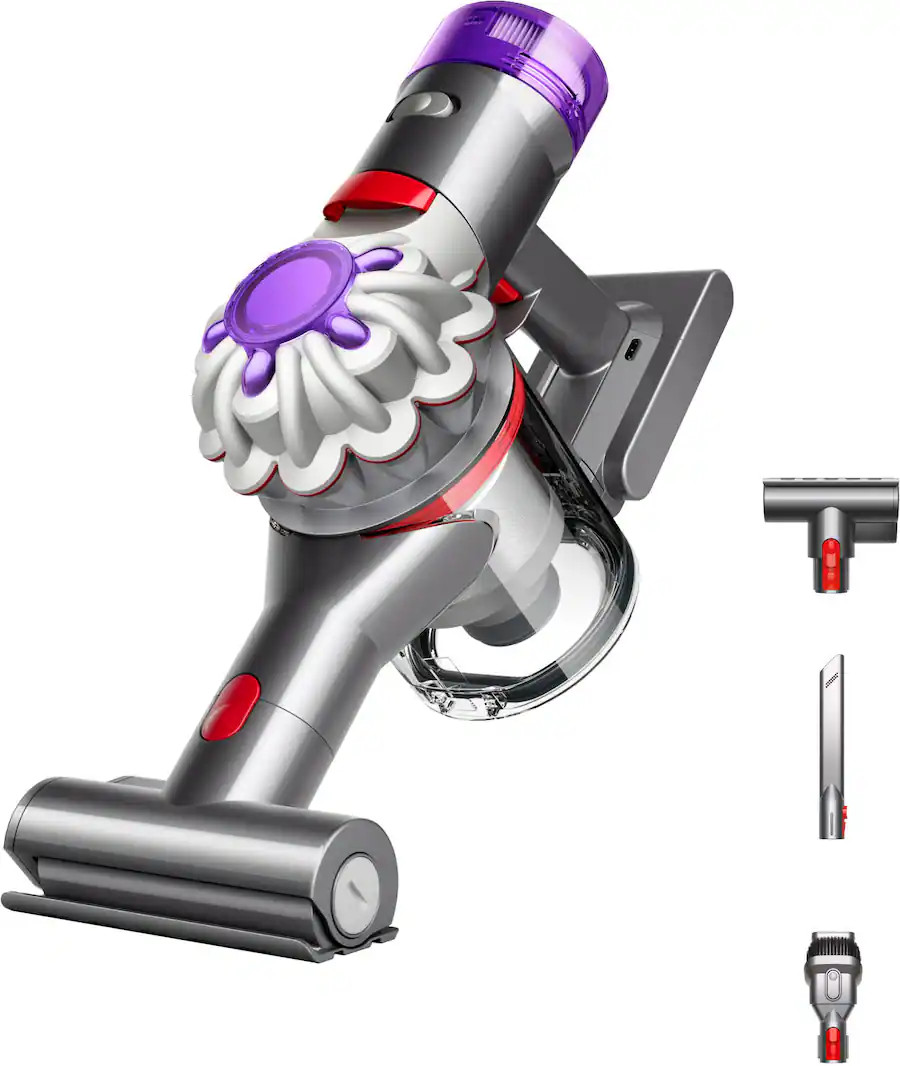 Dyson - Car+Boat Handheld Cordless Vacuum with 3 Accessories - Silver | Best Buy U.S.