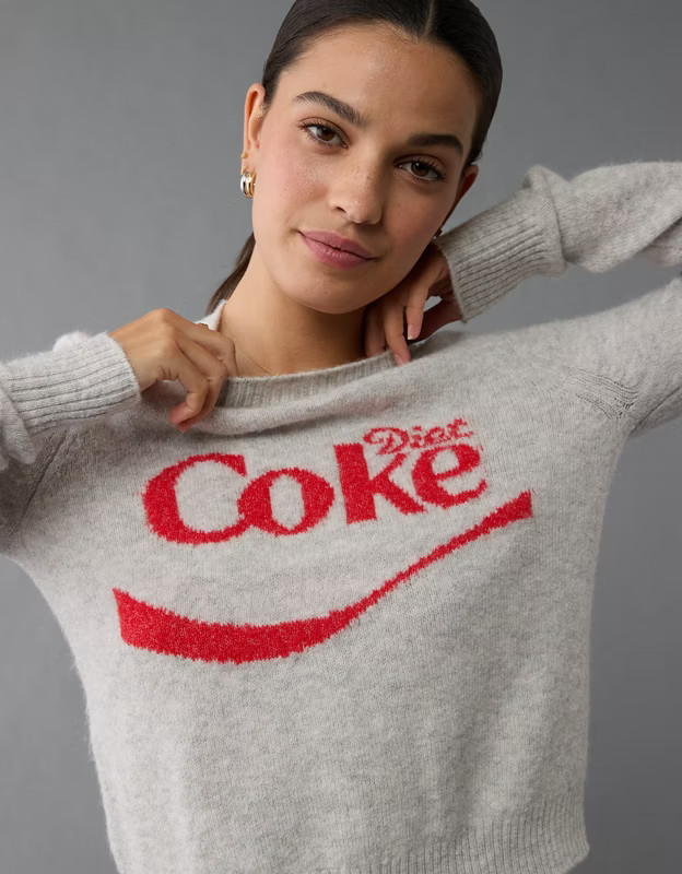 AE Whoa So Soft Diet Coke Crew Neck Sweater | American Eagle Outfitters (US & CA)