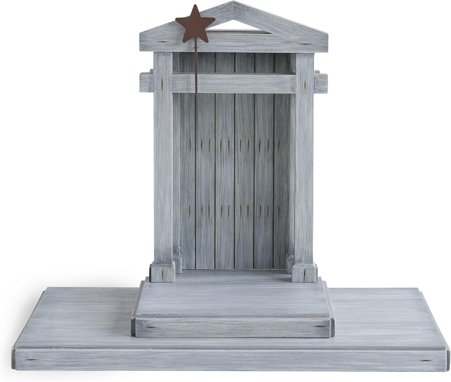 Willow Tree Crèche for The Classic Nativity, Four-Part Assembly Wood Backdrop Shelters Holy Family, Build a Holiday Tradition with Nativity Collection, Hand-Painted Accessory | Amazon (US)