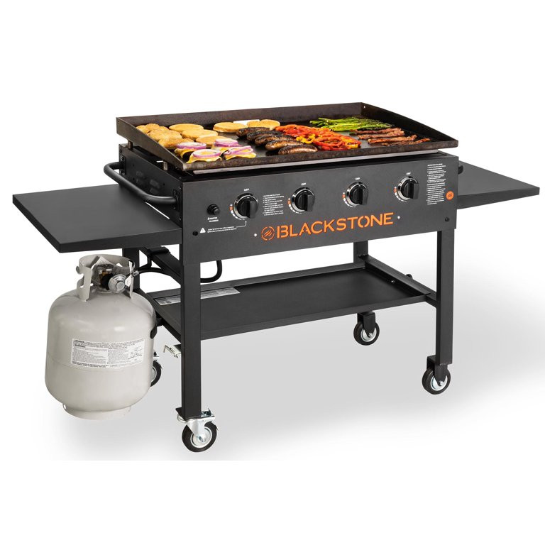 Blackstone 4-Burner 36" Griddle Cooking Station with Side Shelves | Walmart (US)