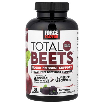 Force Factor Total Beets® Gummies, Blood Pressure Support, Berry, 60 Gummies | Target