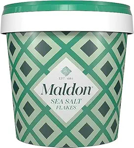 Maldon Salt, Sea Salt Flakes, 20 oz (570 g), Resealable Tub, Kosher, Natural, Handcrafted, Gourme... | Amazon (US)