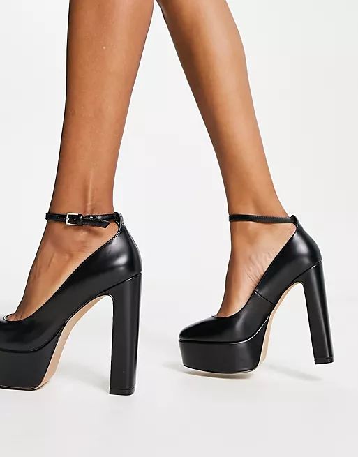 ALDO Fonda platform shoes in black | ASOS (Global)