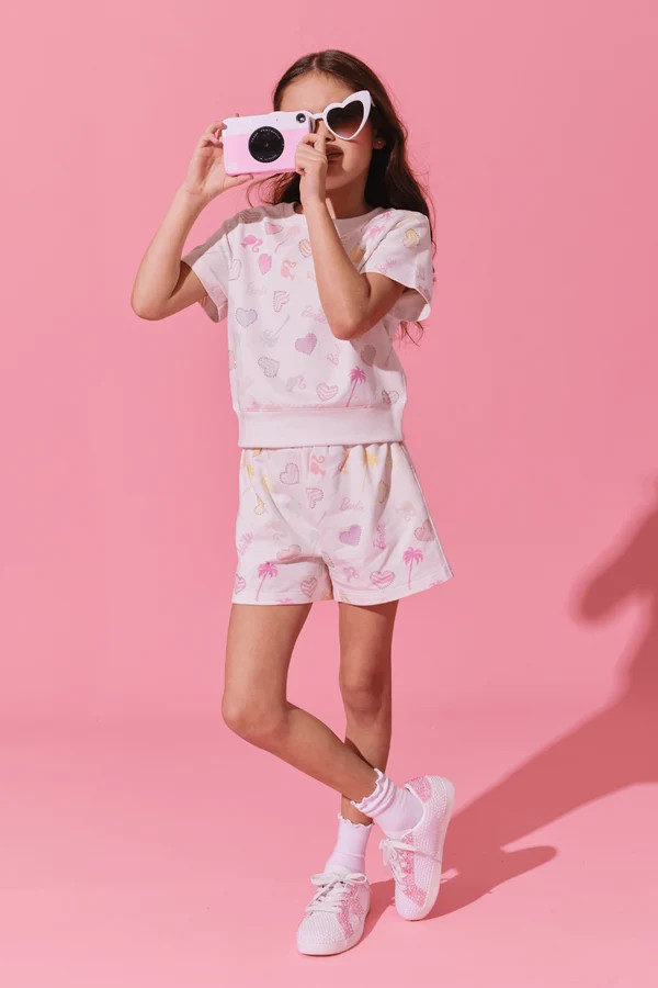 Rainbow Vibes Barbie\u2122 Short Set | Lola + The Boys